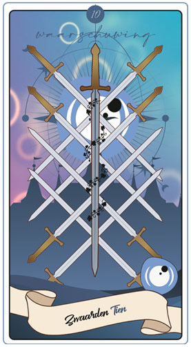 tarot Zwaarden tien